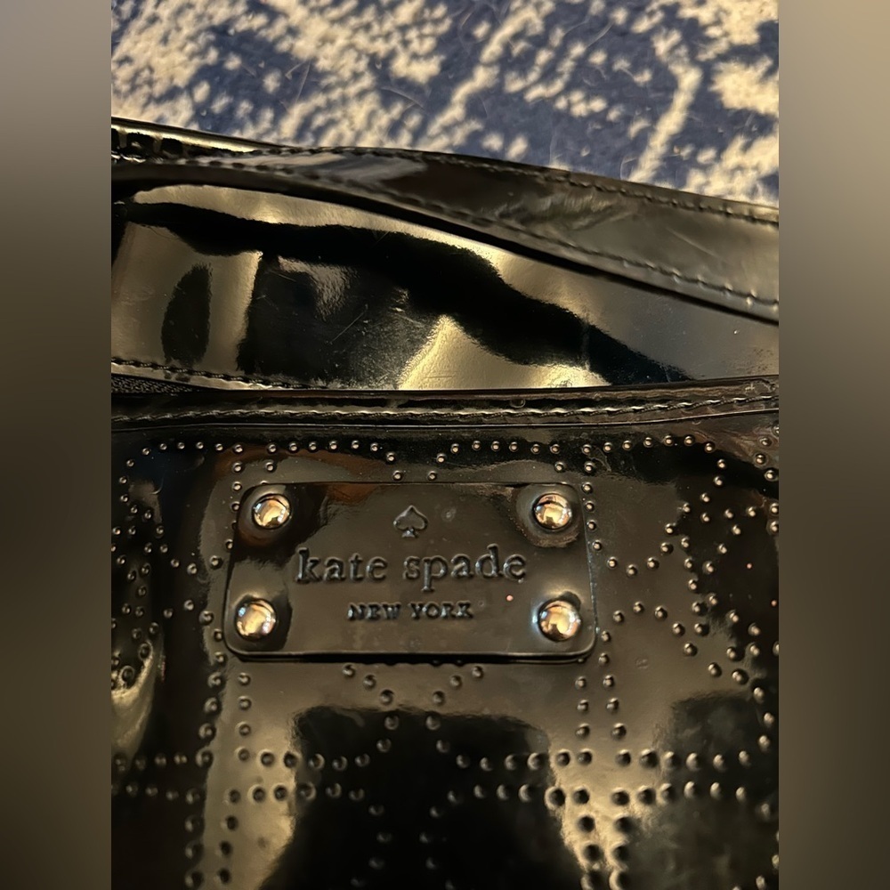 Kate Spade Black Patent Leather Tote Bag - Picture 7 of 7